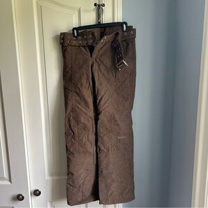 Marker Corduroy Belted Snow pants Brown Size 4